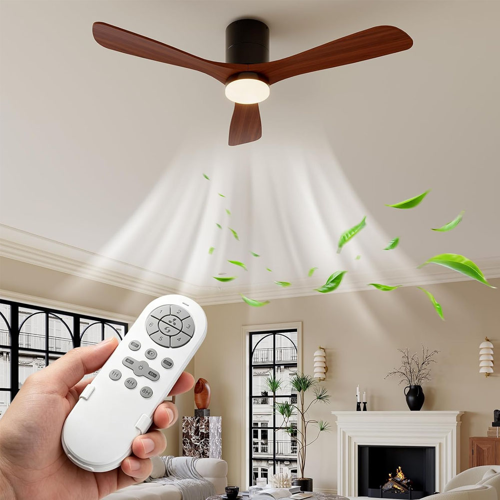Ceiling Fan Low Profile Flush Mount - Ventilatore da soffitto da 52 pollici