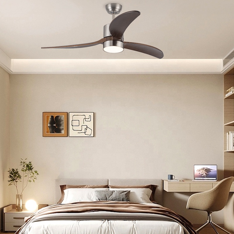Ceiling Fan Led 3 Blade Modern - Ventilatore da Soffitto Moderno da 52