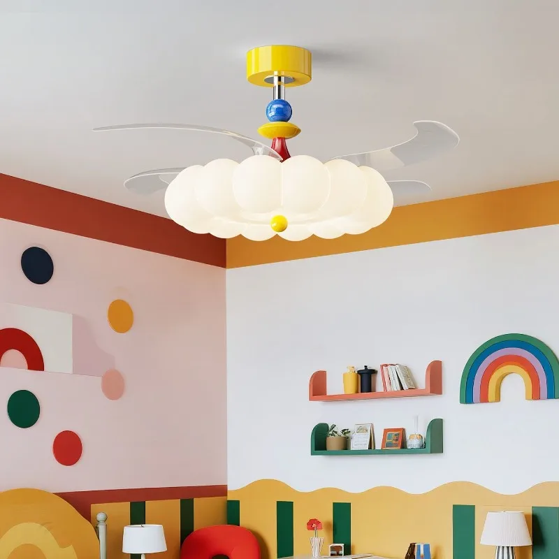 Ceiling Fan Led 3 Blade Modern - Ventilatore da Soffitto Moderno Stile Crema
