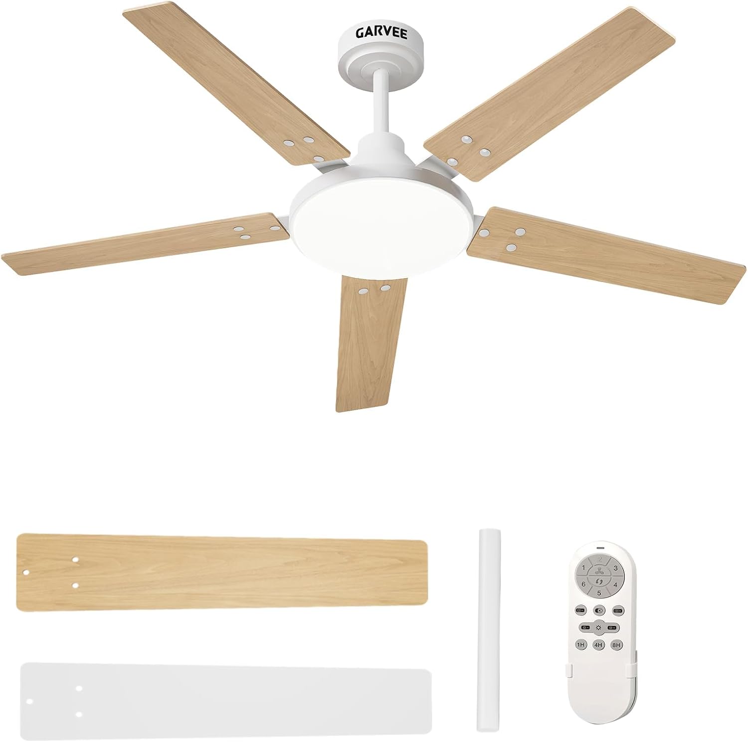 Ceiling Fan Low Profile Flush Mount - Ventilatore da Soffitto da 52 Pollici