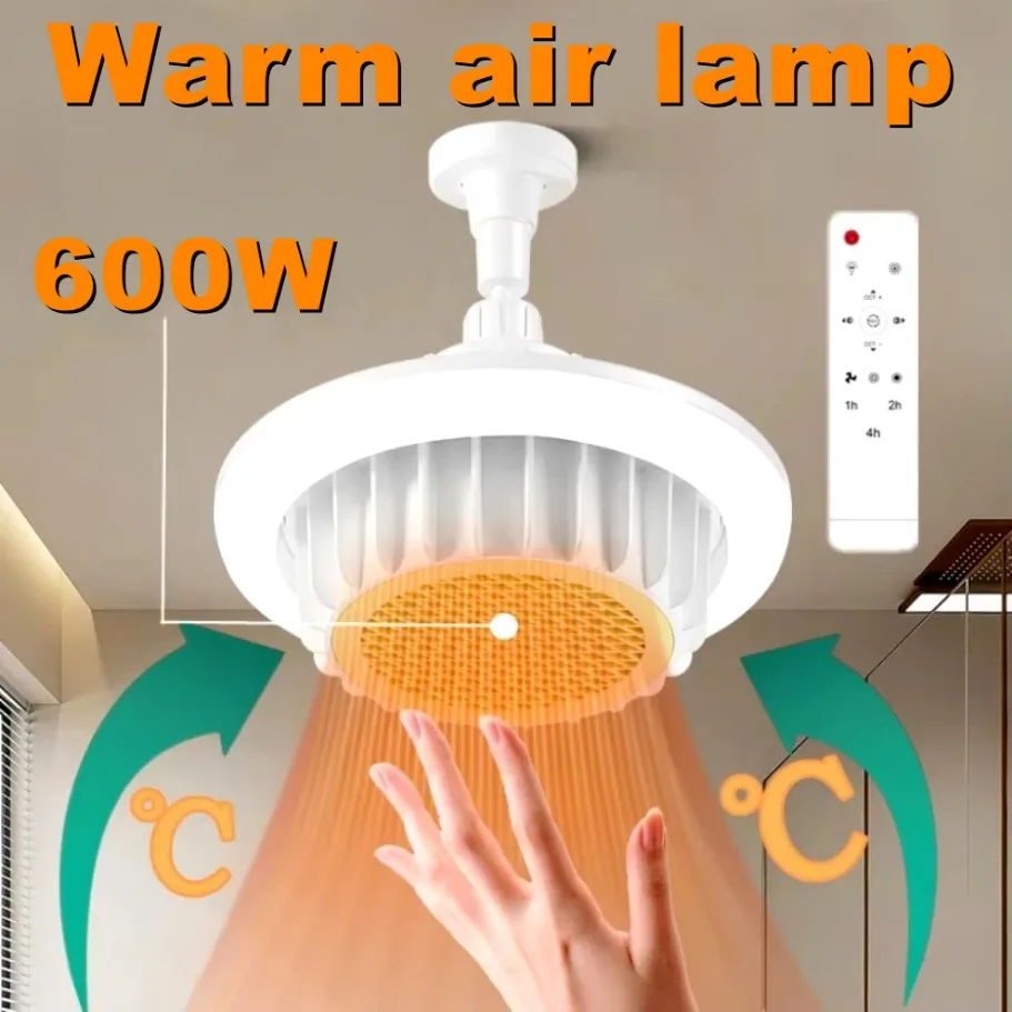 Smart Ceiling Fan With Light Remote - 600W Tutta la casa Riscaldamento Telecomando