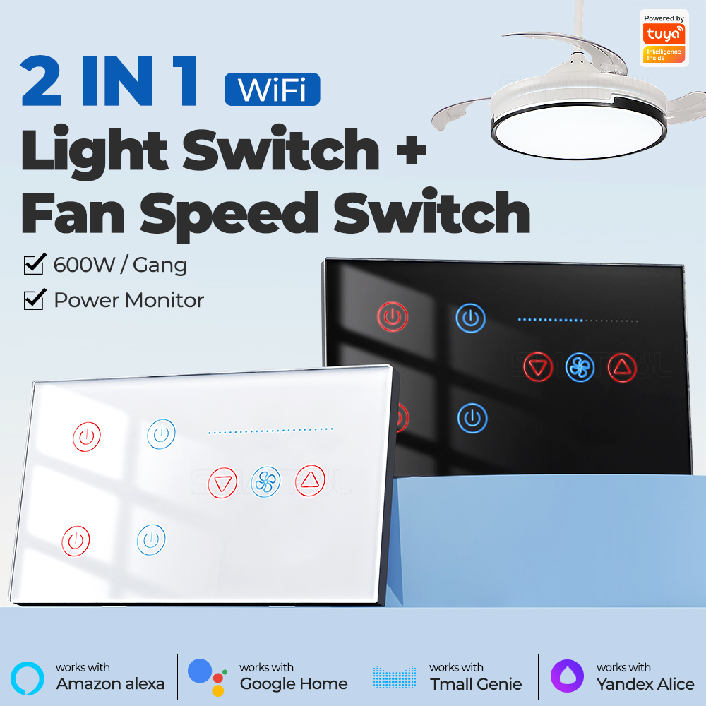 Smart Ceiling Fan Alexa Wifi - Zigbee WIFI Smart Interruttore da parete