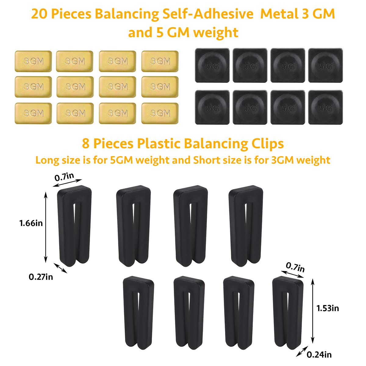 Ceiling Fan Blade Balancing Kit - A006-8 Set di Kit per il