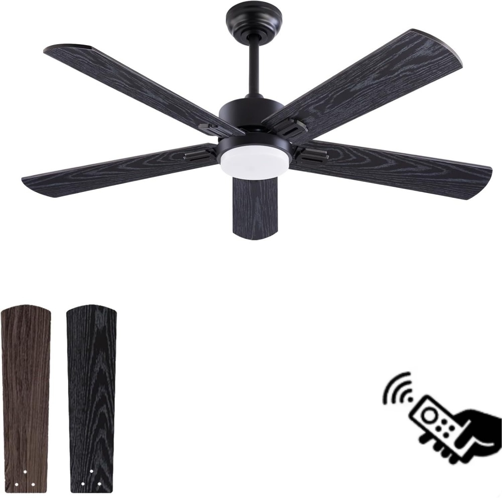 Ceiling Fan Dc Motor 52 Inch - Ventilatore da Soffitto con Luce LED