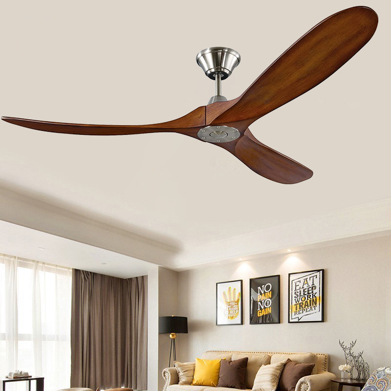 Ceiling Fan 60 Inch Industrial - Ventilatore a soffitto ventilatore in legno