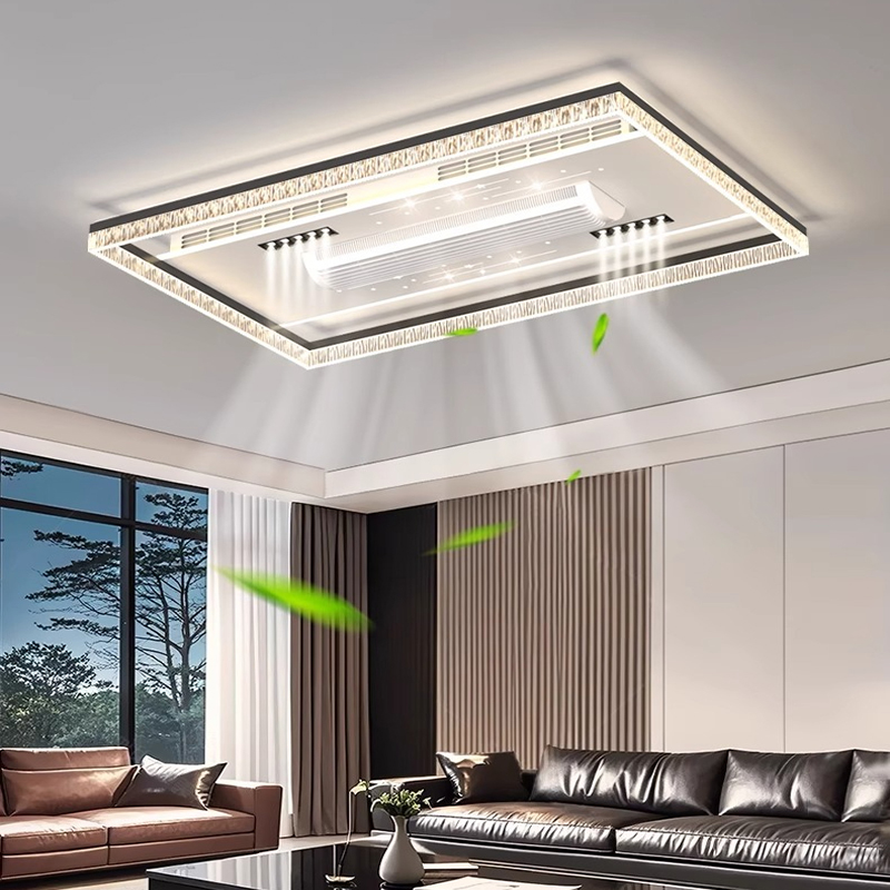 Ceiling Fan Led 3 Blade Modern - Ventilatore da soffitto senza pale per