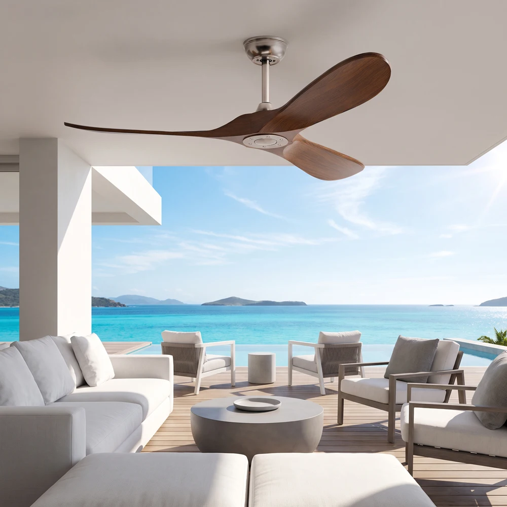 Ceiling Fan Led 3 Blade Modern - Ventilatore da soffitto a 3 pale,