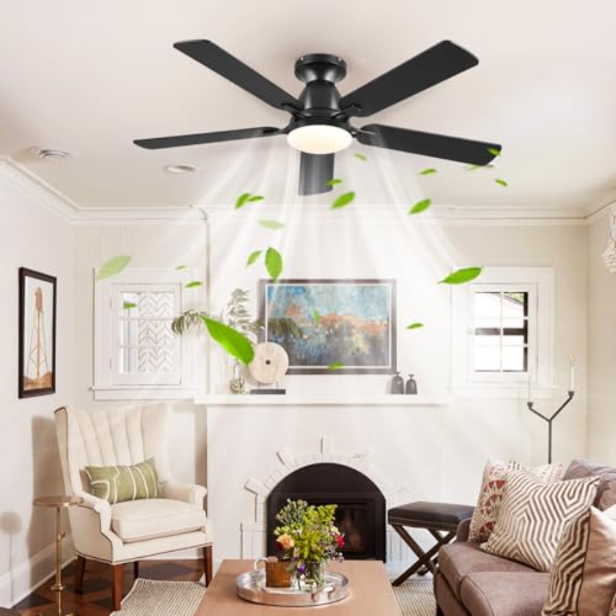 Ventilatori da Soffitto con Lu - Ceiling Fan Low Profile Flush Mount recensione e prezzo