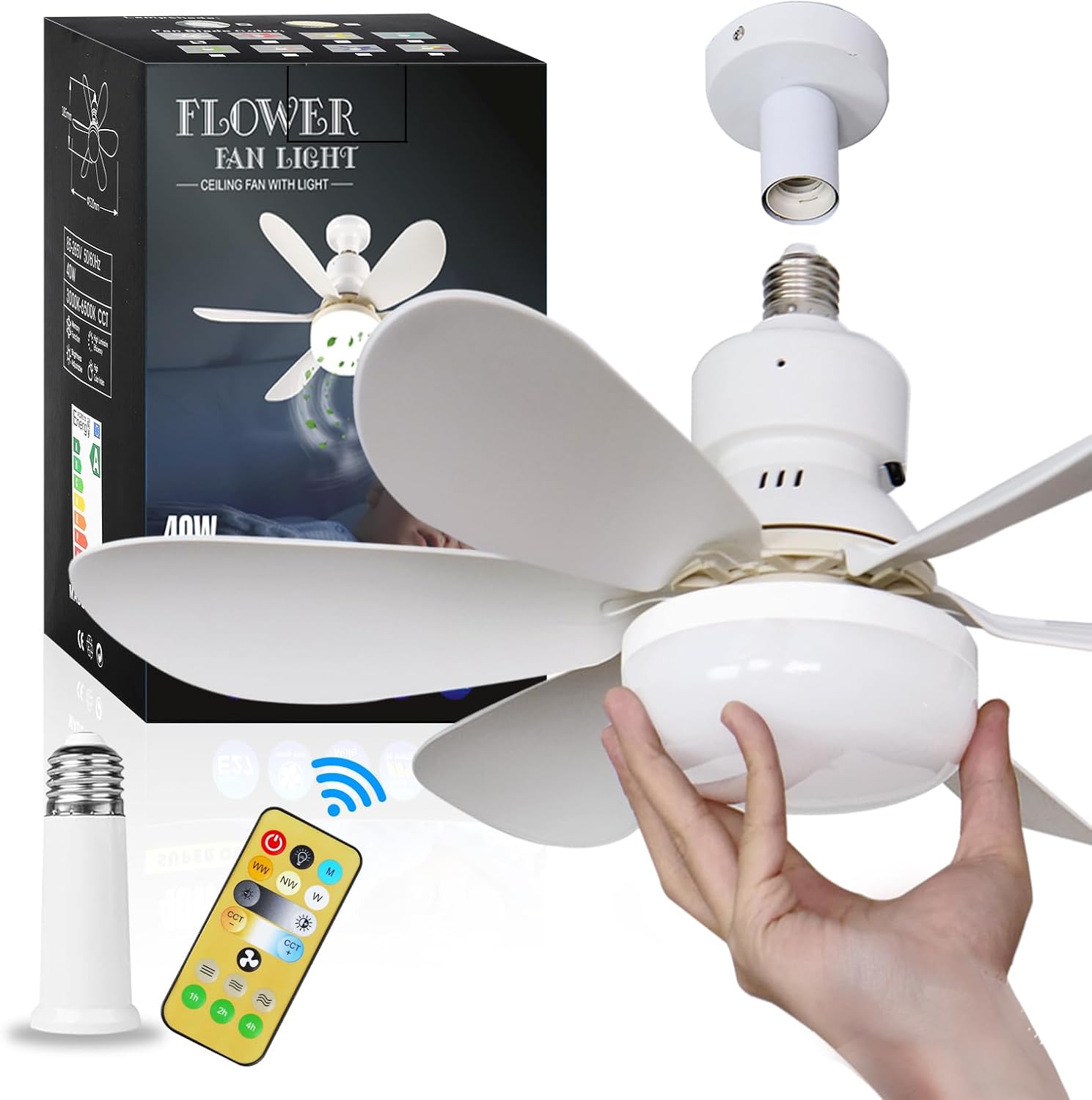 Piccolo ventilatore da soffitt - Ceiling Fan With Remote Control Reversible recensione e prezzo