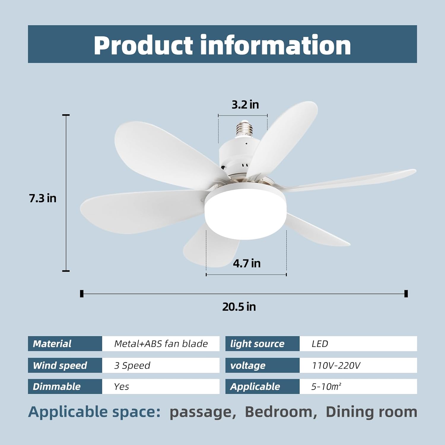 Piccolo ventilatore da soffitt - Ceiling Fan With Remote Control Reversible recensione e prezzo