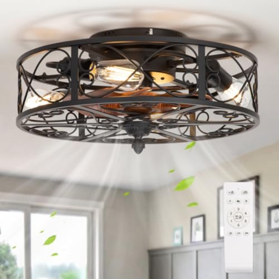 Ventilatore da soffitto a inca - Ceiling Fan Low Profile Flush Mount recensione e prezzo