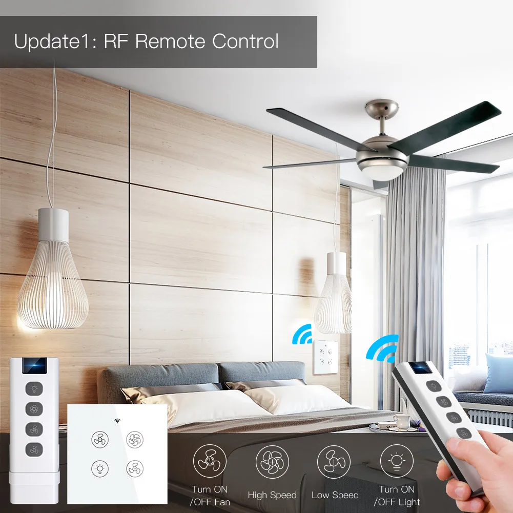 Nuovo WiFi RF Smart ventilator - Smart Ceiling Fan Alexa Wifi recensione e prezzo