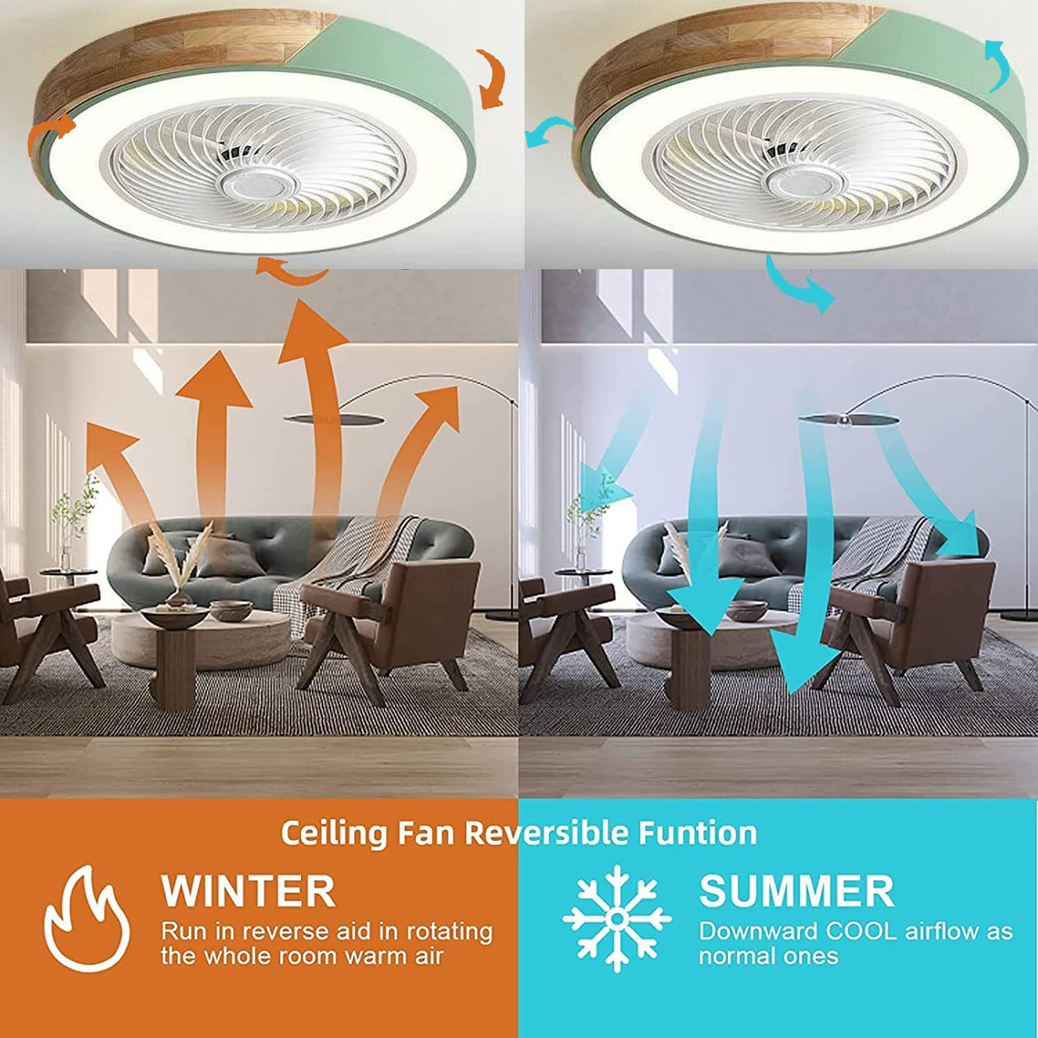 Ventilatore da soffitto da 52  - Ceiling Fan With Remote Control Reversible recensione e prezzo