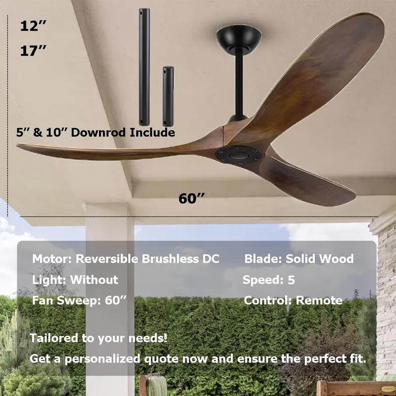 Ventilatore da soffitto nero o - Ceiling Fan 60 Inch Industrial recensione e prezzo