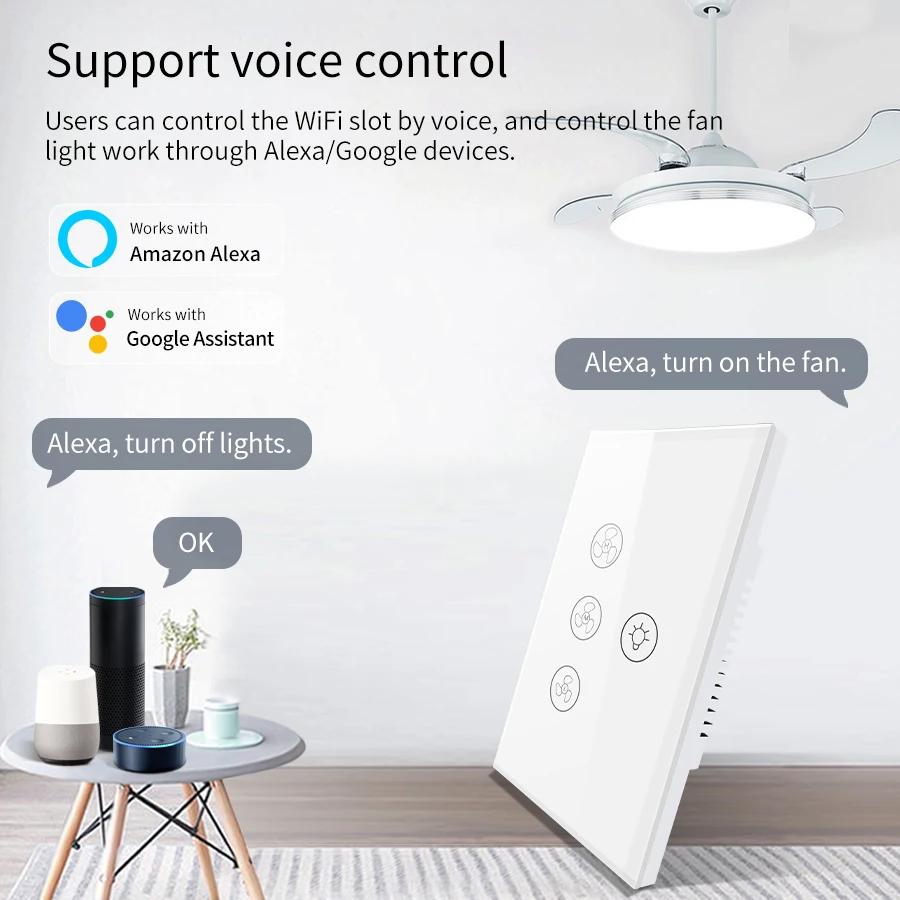 Wifi Smart Switch per ventilat - Smart Ceiling Fan Alexa Wifi recensione e prezzo