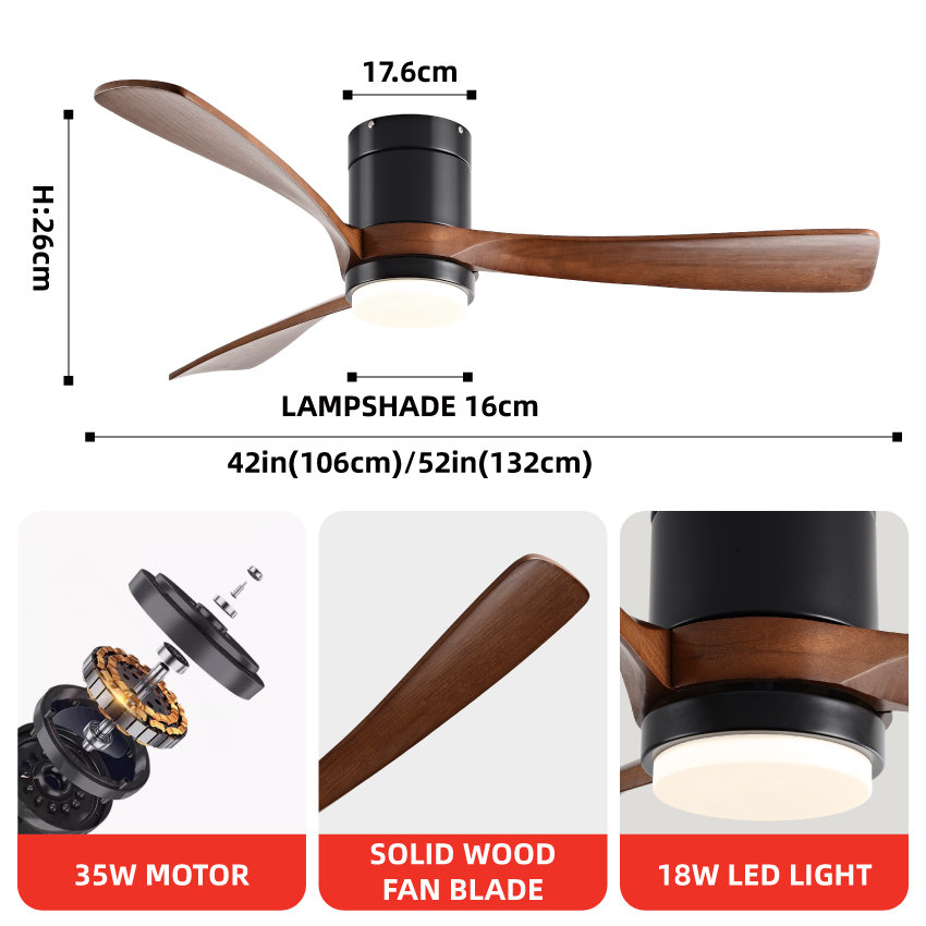 Ventilatore da soffitto FUMANJ - Ceiling Fan Dc Motor 52 Inch recensione e prezzo