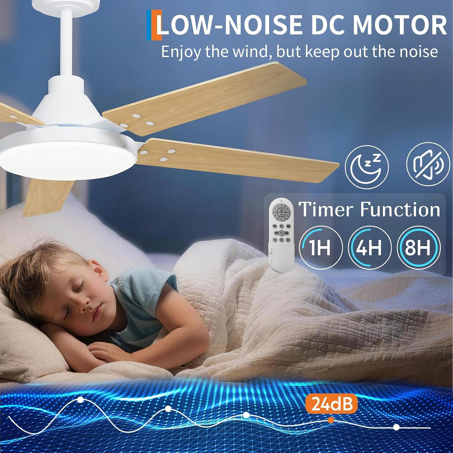Ventilatore da Soffitto da 52  - Ceiling Fan Low Profile Flush Mount recensione e prezzo