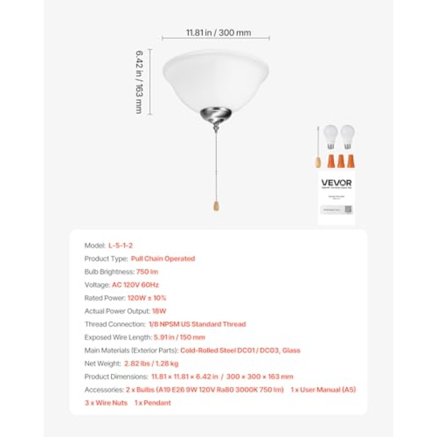 Kit Ventilatore da Soffitto co - Ceiling Fan Light Kit Replacement recensione e prezzo