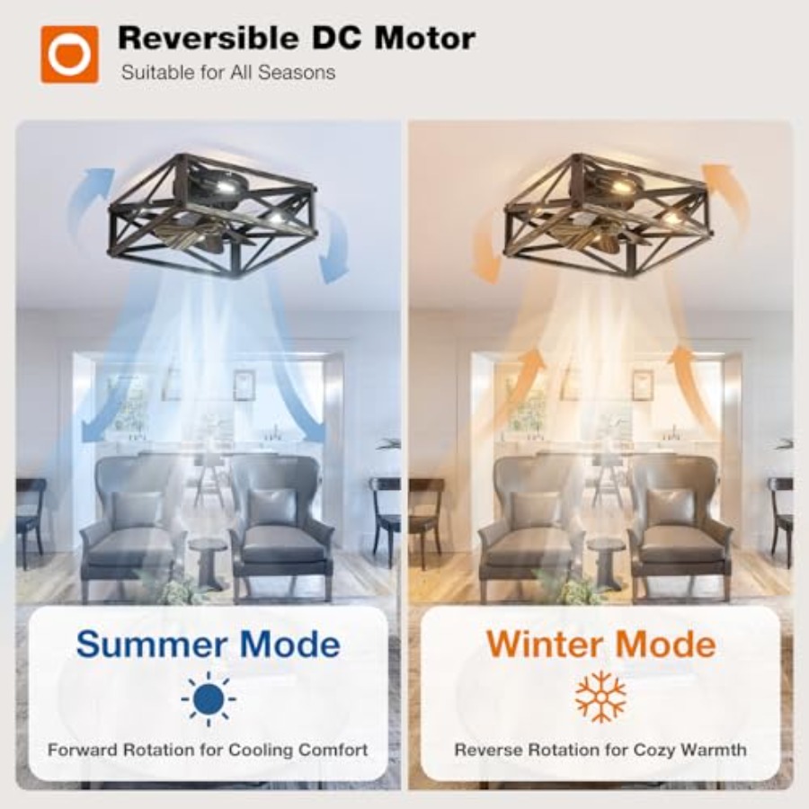Ventilatori da soffitto a bass - Ceiling Fan Low Profile Flush Mount recensione e prezzo