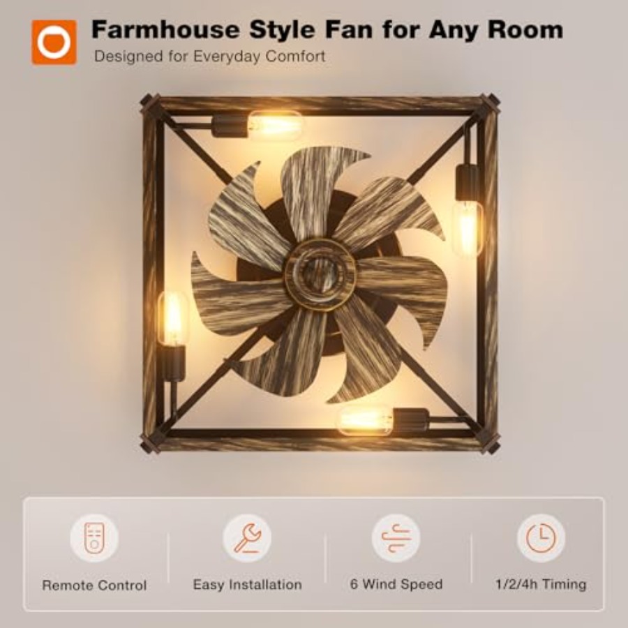 Ventilatori da soffitto a bass - Ceiling Fan Low Profile Flush Mount recensione e prezzo