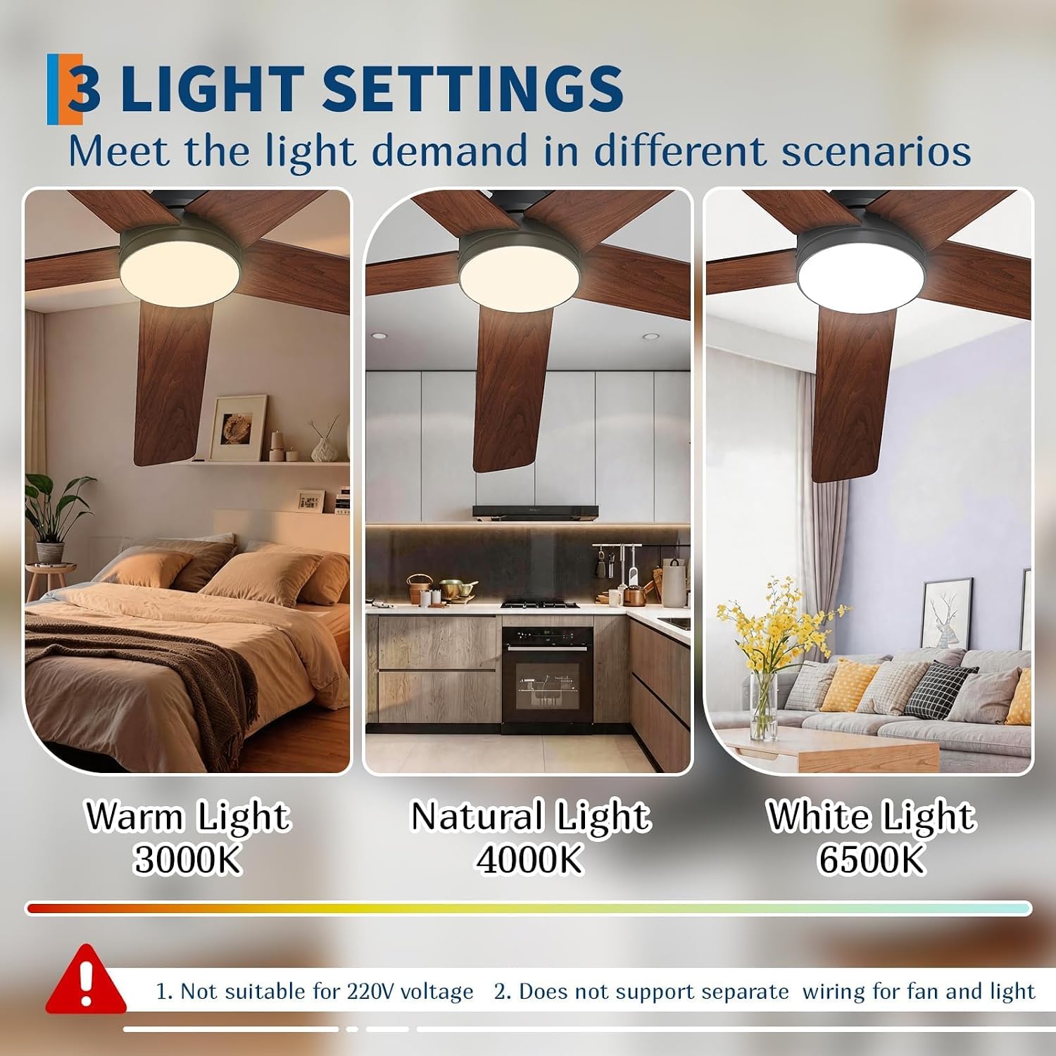 Ventilatori da Soffitto a Bass - Ceiling Fan Low Profile Flush Mount recensione e prezzo