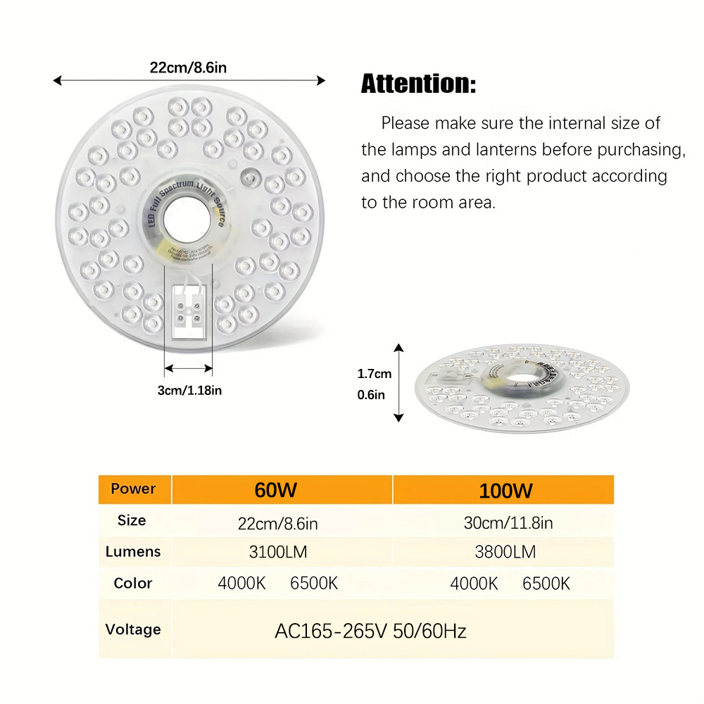 Pannello LED plafoniera modulo - Ceiling Fan Light Kit Replacement recensione e prezzo