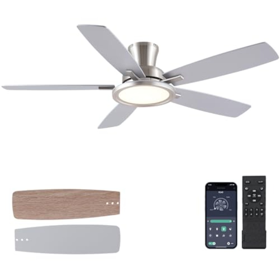 Ventilatore da soffitto da 52  - Ceiling Fan Low Profile Flush Mount recensione e prezzo