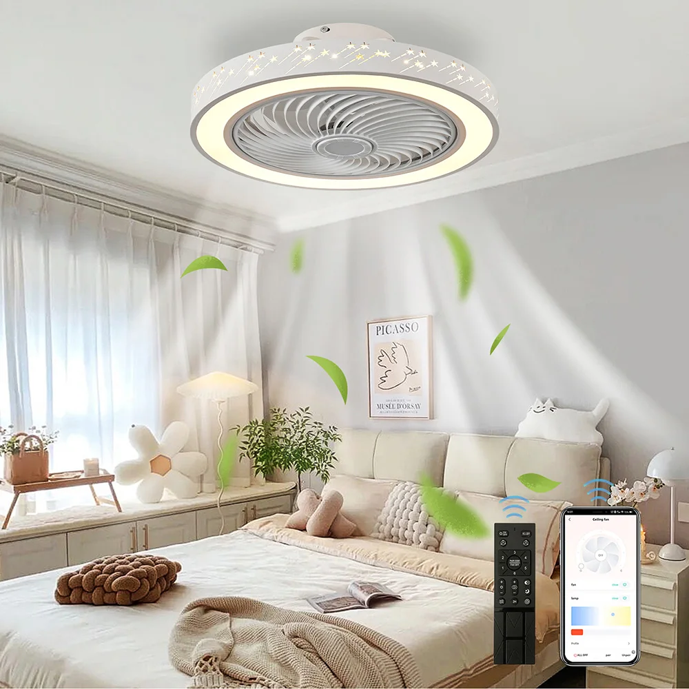 Ventilatore da soffitto da 46  - Smart Ceiling Fan With Light Remote recensione e prezzo