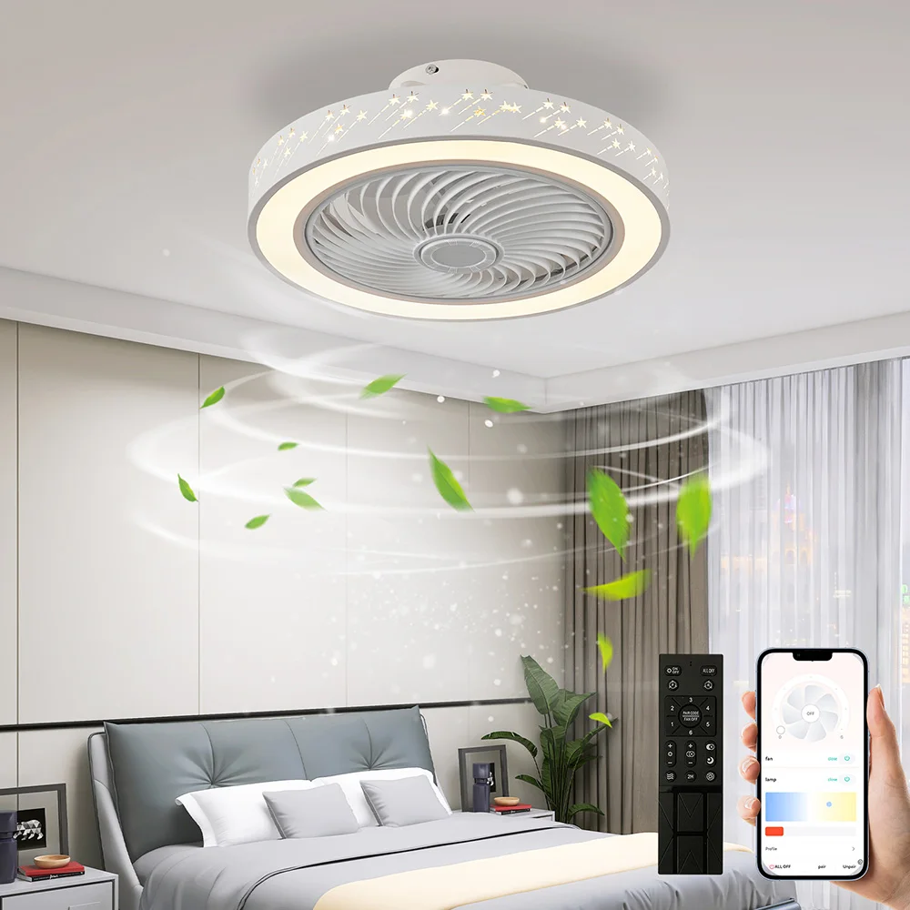 Ventilatore da soffitto da 46  - Smart Ceiling Fan With Light Remote recensione e prezzo