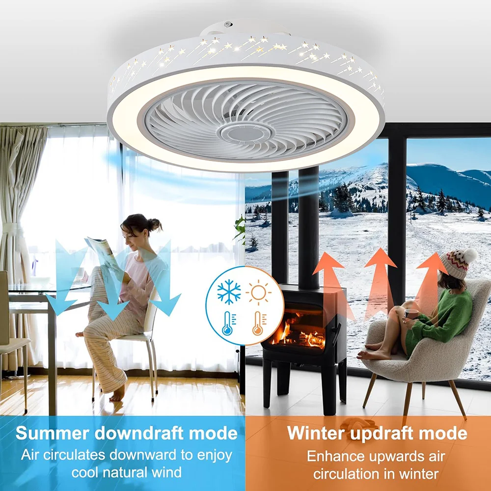 Ventilatore da soffitto da 46  - Smart Ceiling Fan With Light Remote recensione e prezzo