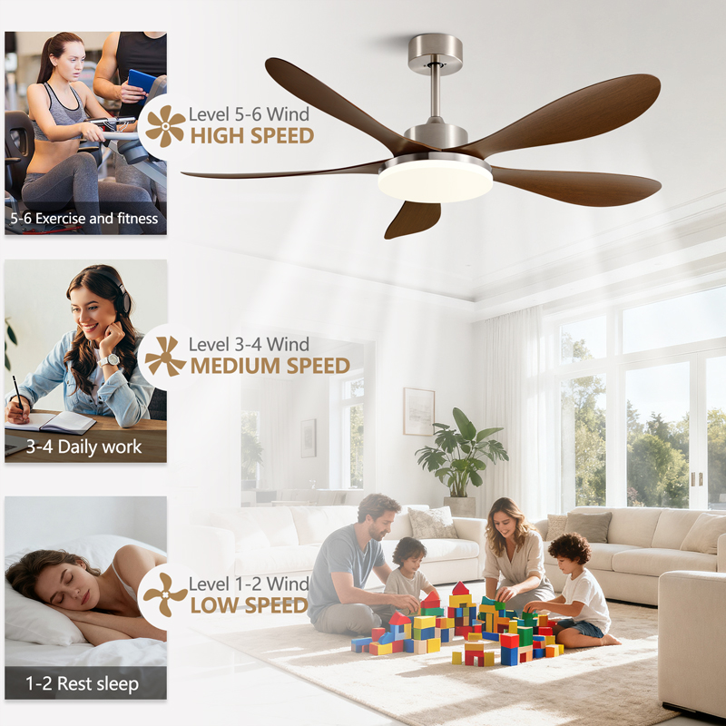 Ventilatore da soffitto a 5 pa - Ceiling Fan With Remote Control Reversible recensione e prezzo