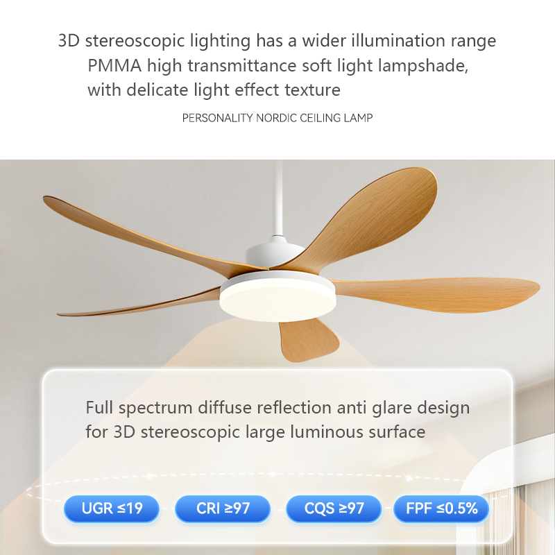 Ventilatore da soffitto a 5 pa - Ceiling Fan With Remote Control Reversible recensione e prezzo