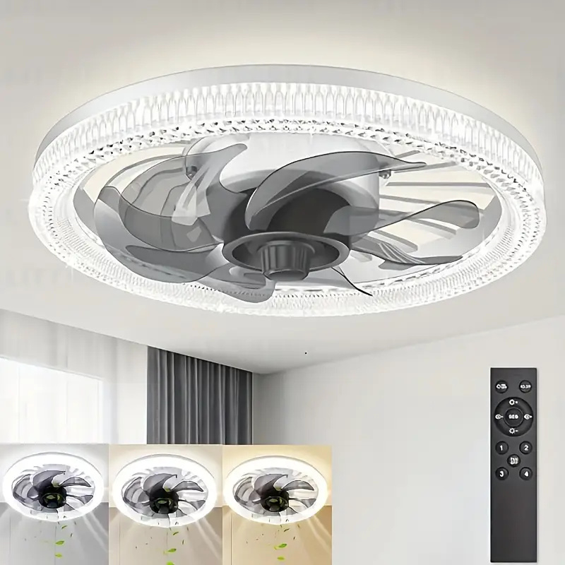 Ventilatori da soffitto con lu - Ceiling Fan Low Profile Flush Mount recensione e prezzo