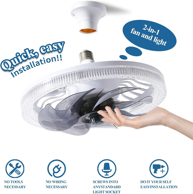Ventilatori da soffitto con lu - Ceiling Fan Low Profile Flush Mount recensione e prezzo