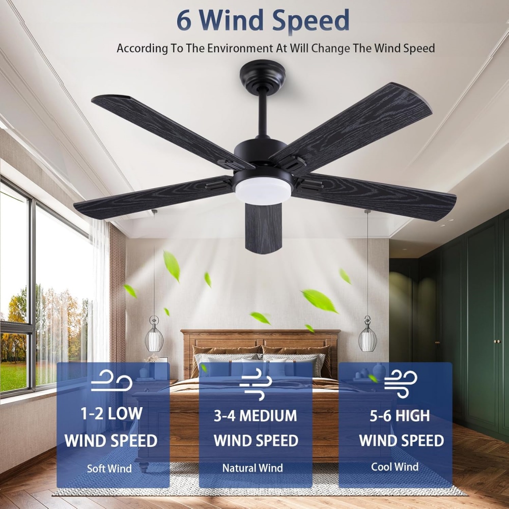 Ventilatore da Soffitto con Lu - Ceiling Fan Dc Motor 52 Inch recensione e prezzo