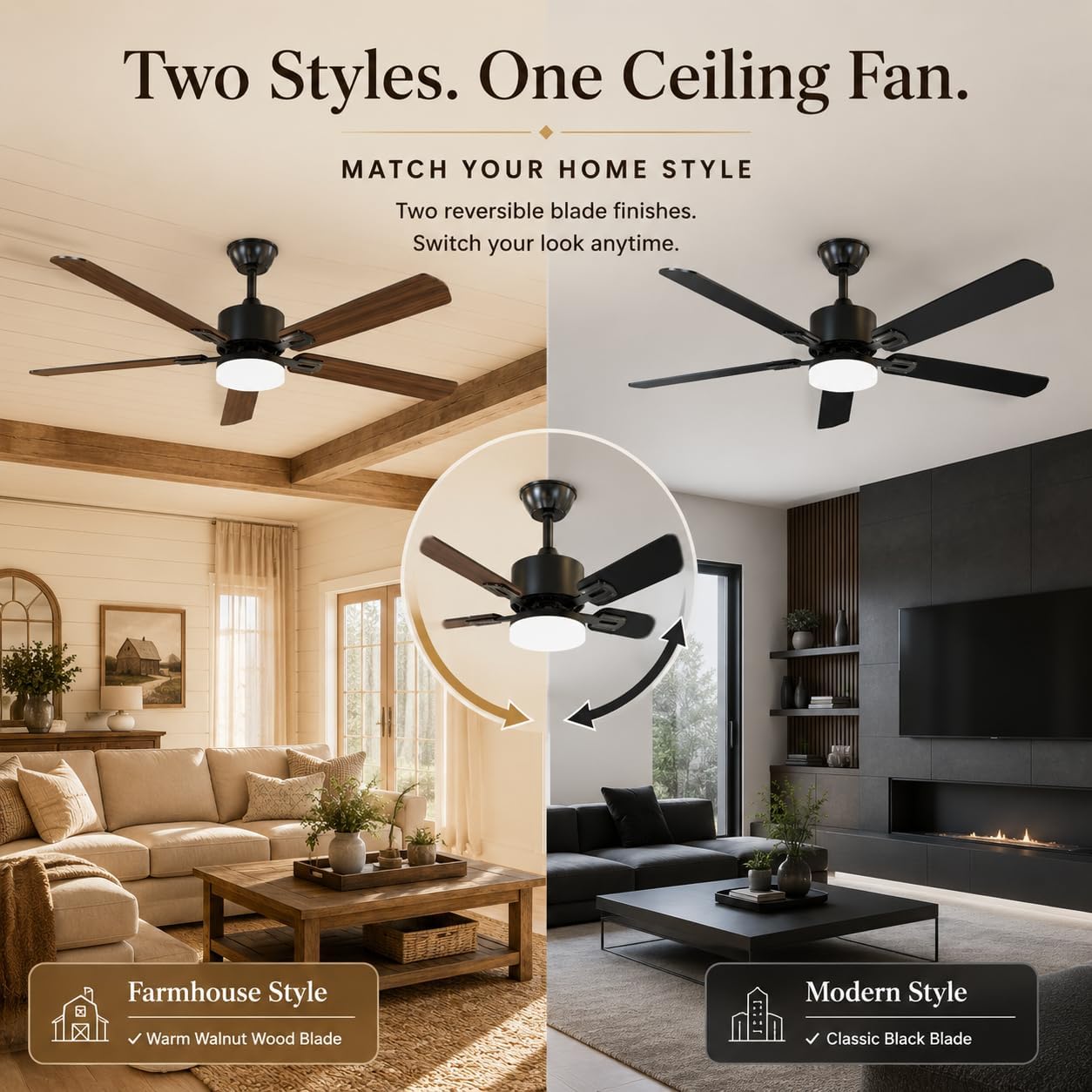 Ventilatori da soffitto da 42  - Ceiling Fan Led 3 Blade Modern recensione e prezzo