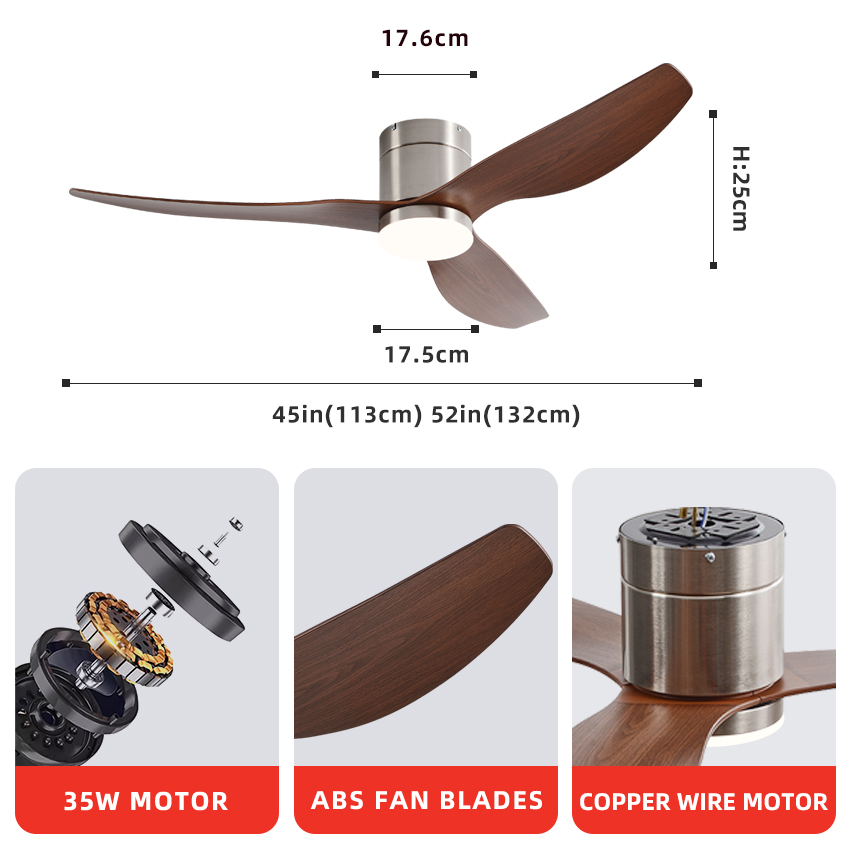 Ventilatore da soffitto FUMANJ - Ceiling Fan Led 3 Blade Modern recensione e prezzo