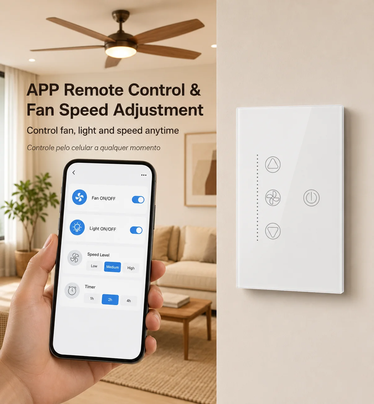 Interruttore Smart WiFi Blueto - Smart Ceiling Fan Alexa Wifi recensione e prezzo