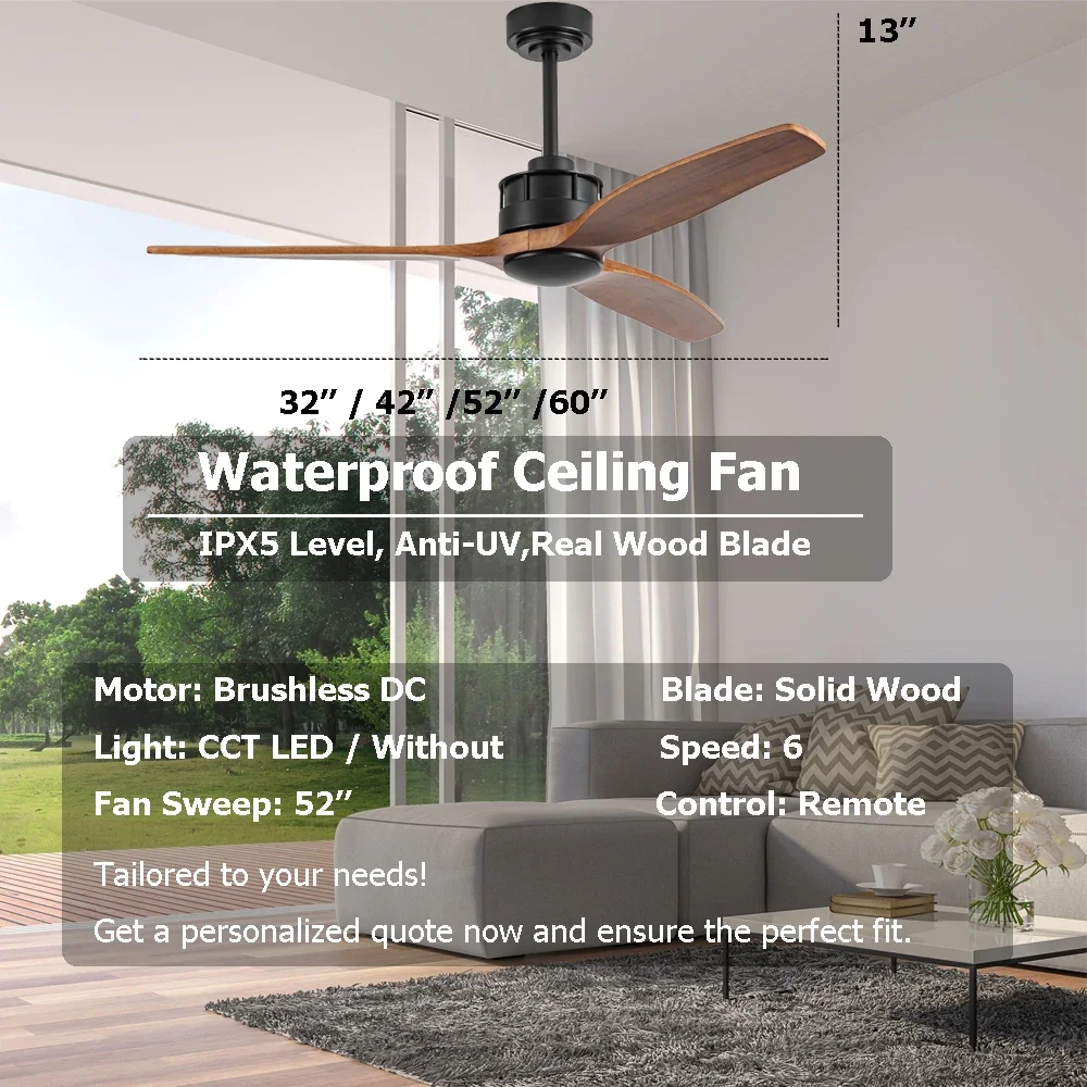 estiloso del ventilador de tec - Ceiling Fan Outdoor Damp Rated recensione e prezzo